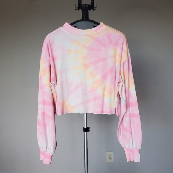 Beach Riot Ava Sweatshirt Sunrise Tie Dye Size S - Picture 4 of 9